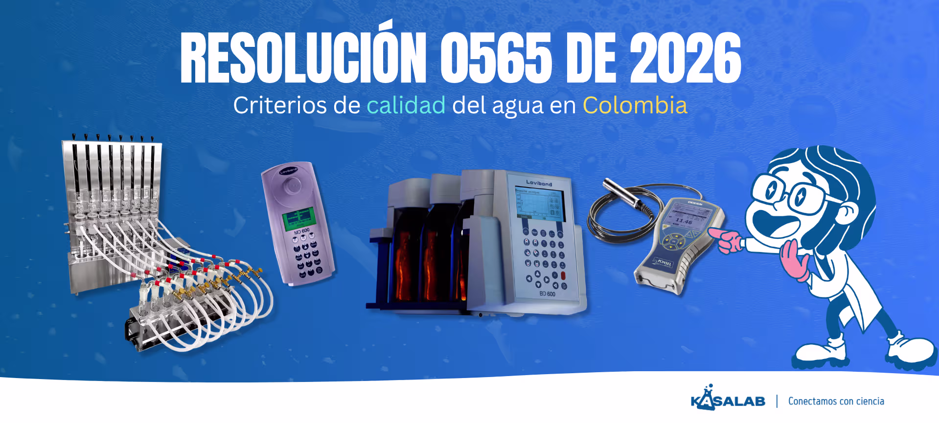 Blog Kasalab Banner Resolución 565 de 2026 criterios de calidad del agua y requisitos para laboratorios