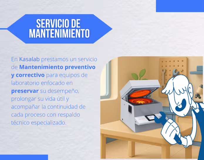 Servicios de mantenimiento de equipos de laboratorio Kasalab